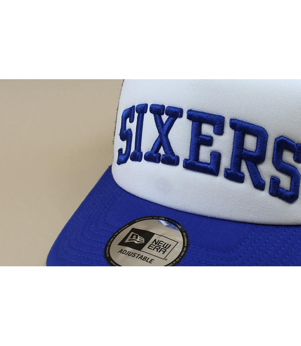 trucker Sixers blanc bleu